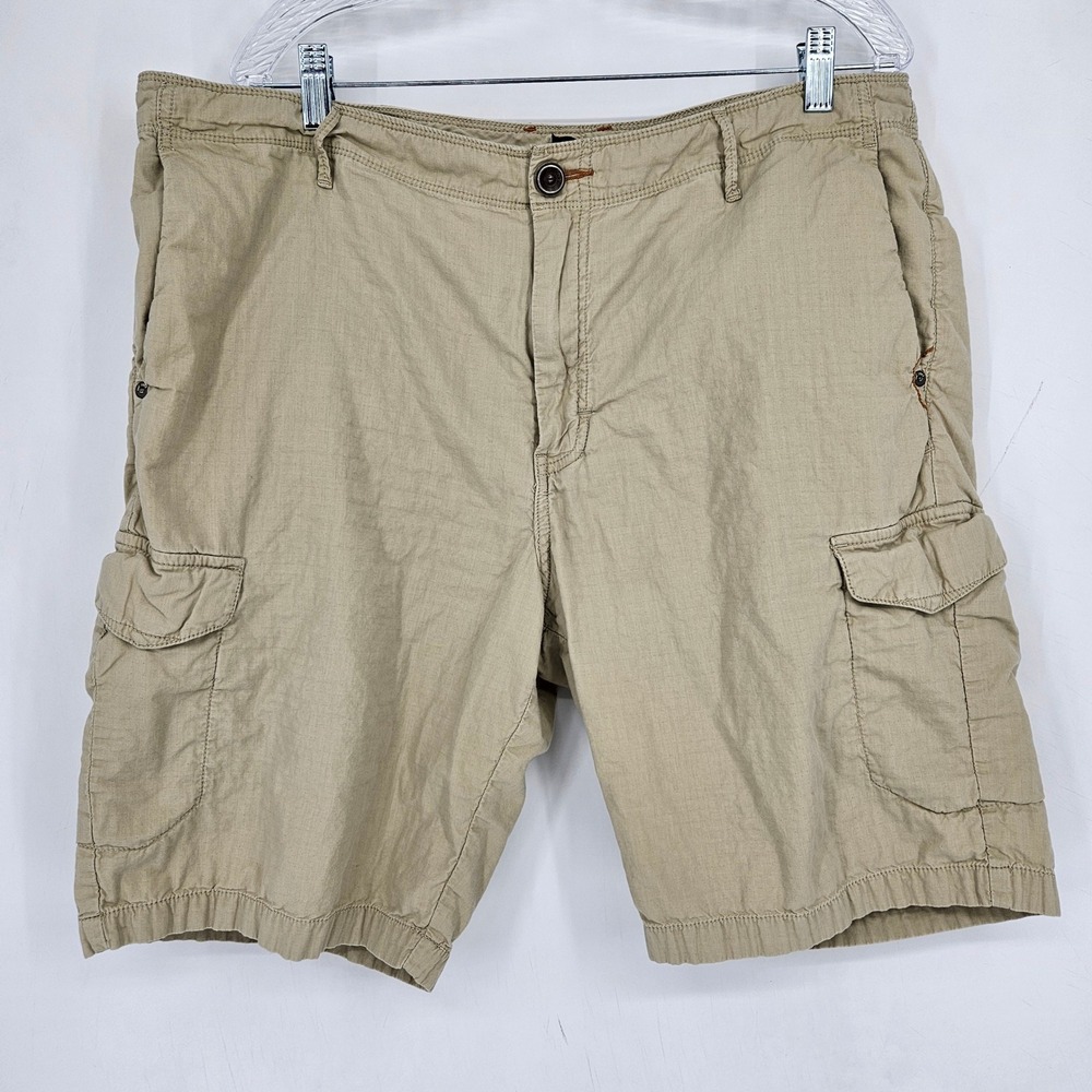 Tommy Bahama Cargo Shorts Mens 38 Relaxed Casual Baggy Tan Khakis